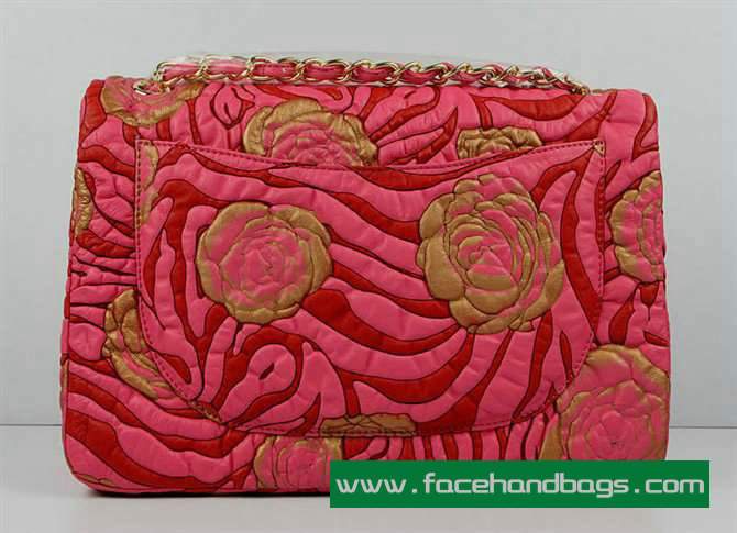 Chanel 2.55 Rose Handbag 50136 Gold Hardware-Pink Gold